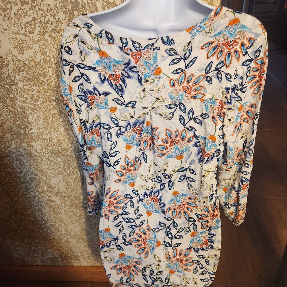 Pale Sky - Koda Split Neck Top